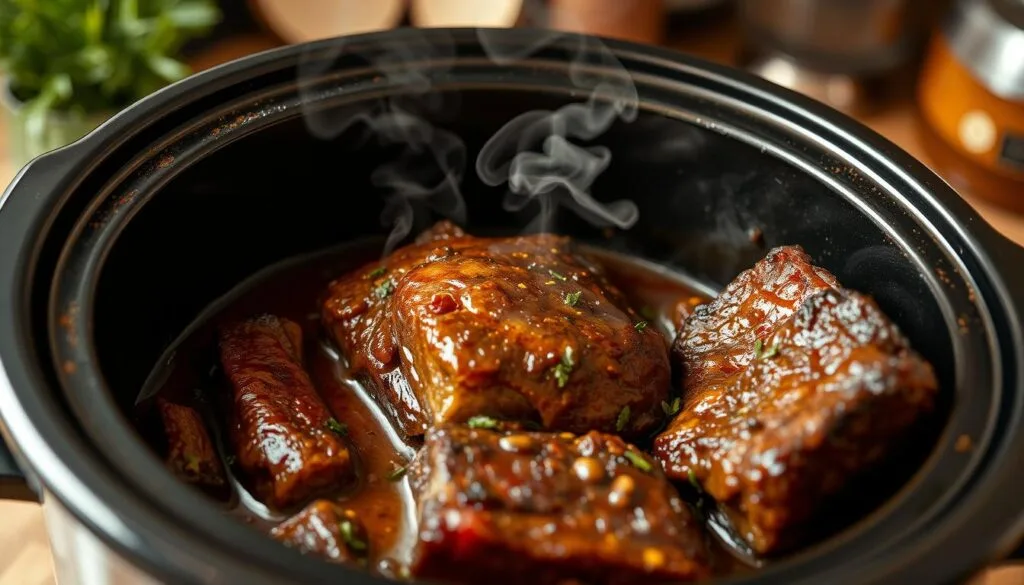 Tender Slow Cooker Beef Ribs Cooking Process Tender Slow Cooker Beef Ribs Cooking Process