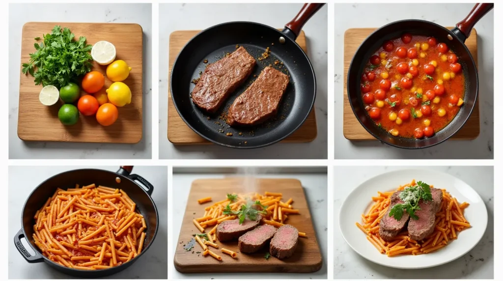 steak pasta recipe
