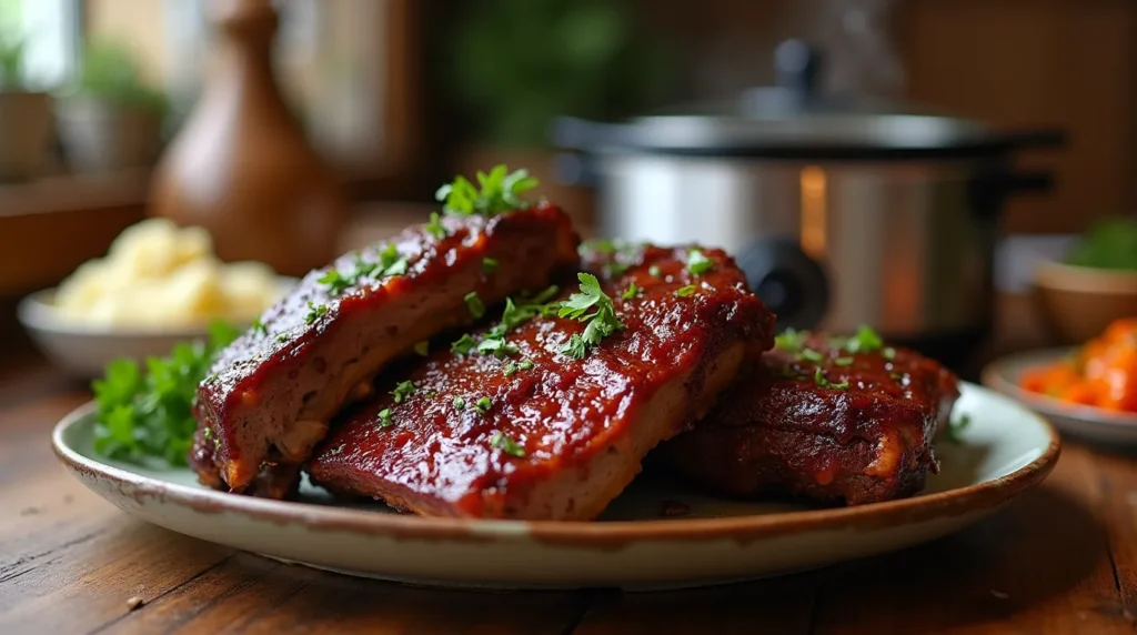 slow cooker beef ribs