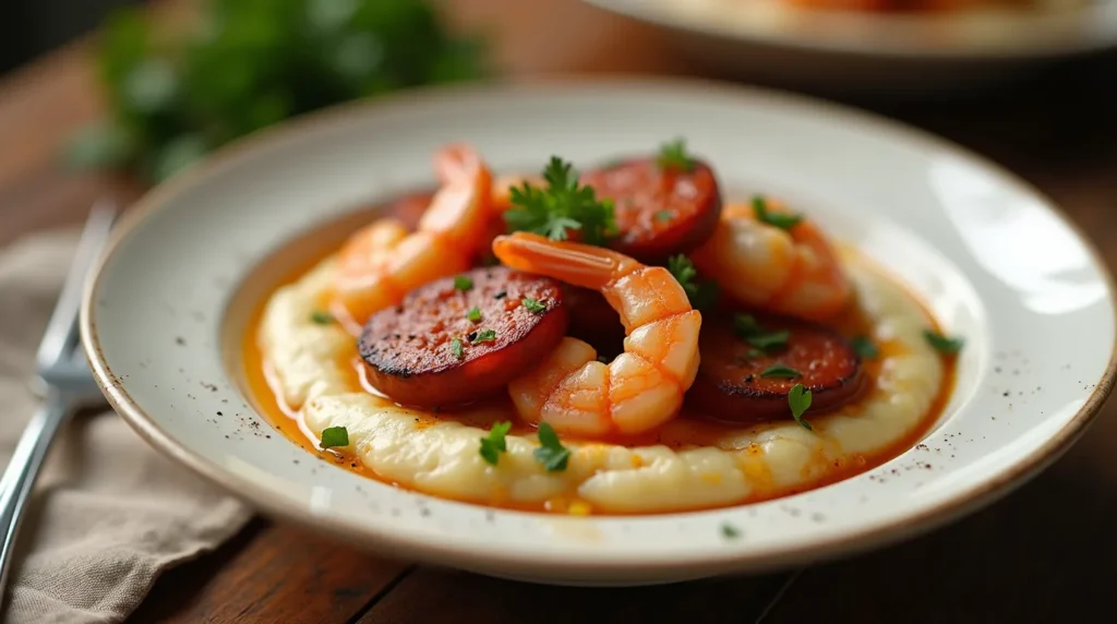 grits with shrimp and sausage