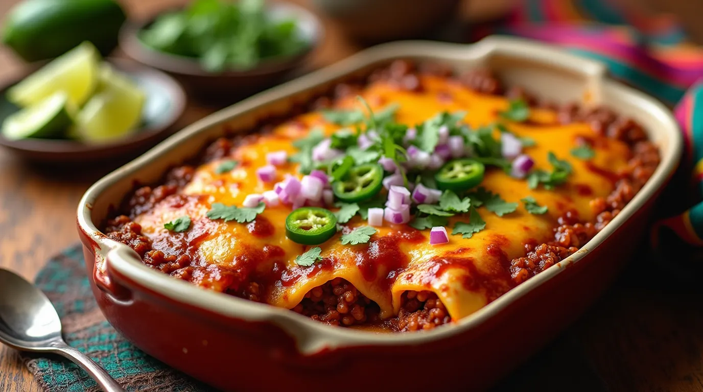 chili con carne enchiladas