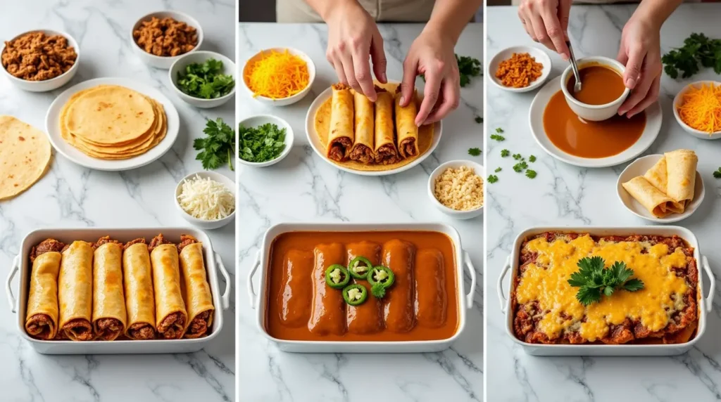 enchiladas with gravy