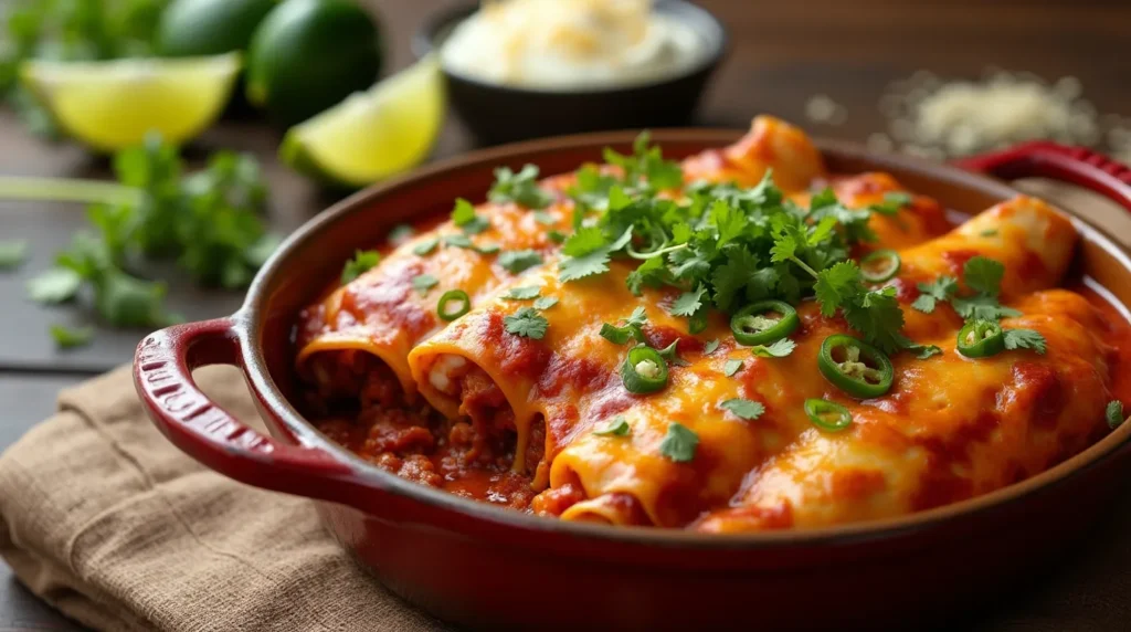 chili con carne enchiladas