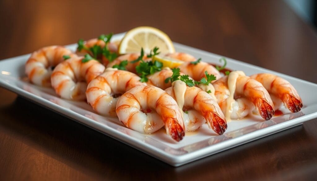 Elegant Shrimp Presentation Elegant Shrimp Presentation