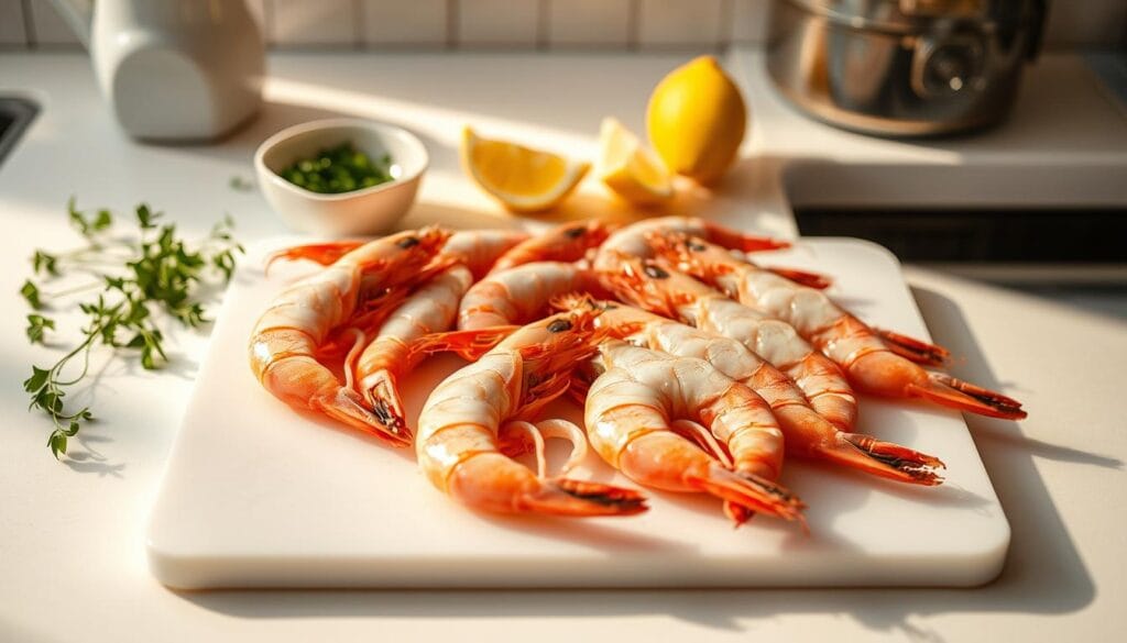 Preparing Prawns for Stuffing Preparing Prawns for Stuffing