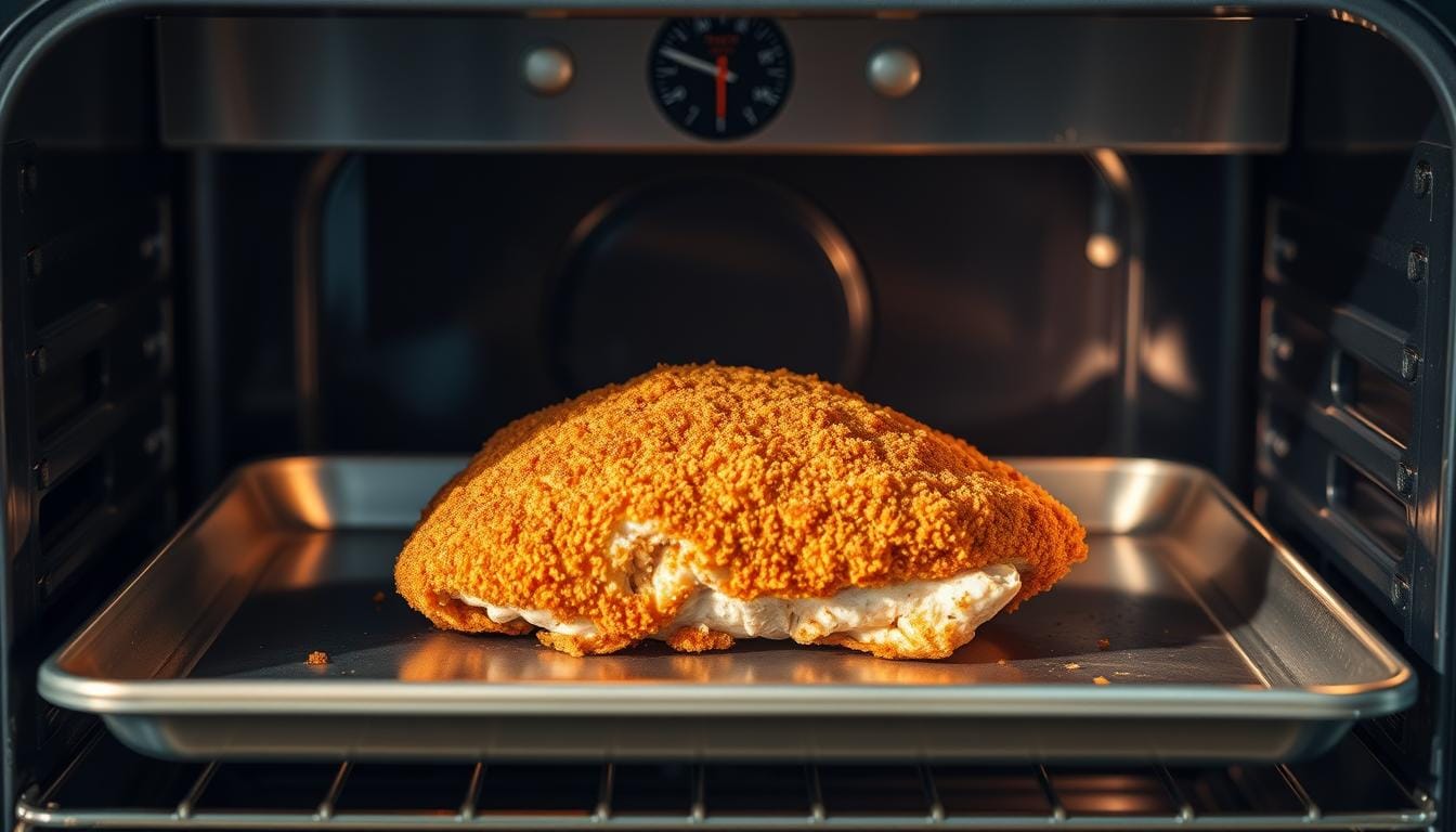 breaded chicken breast in oven