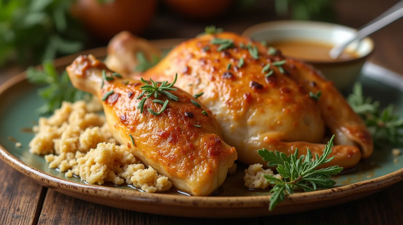 homemade chicken and dressing