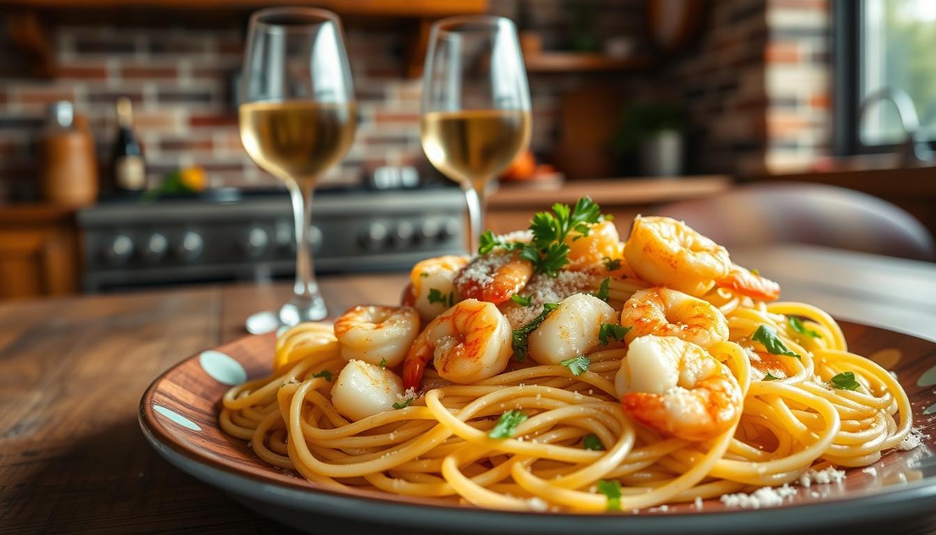 shrimp and scallop pasta recipe