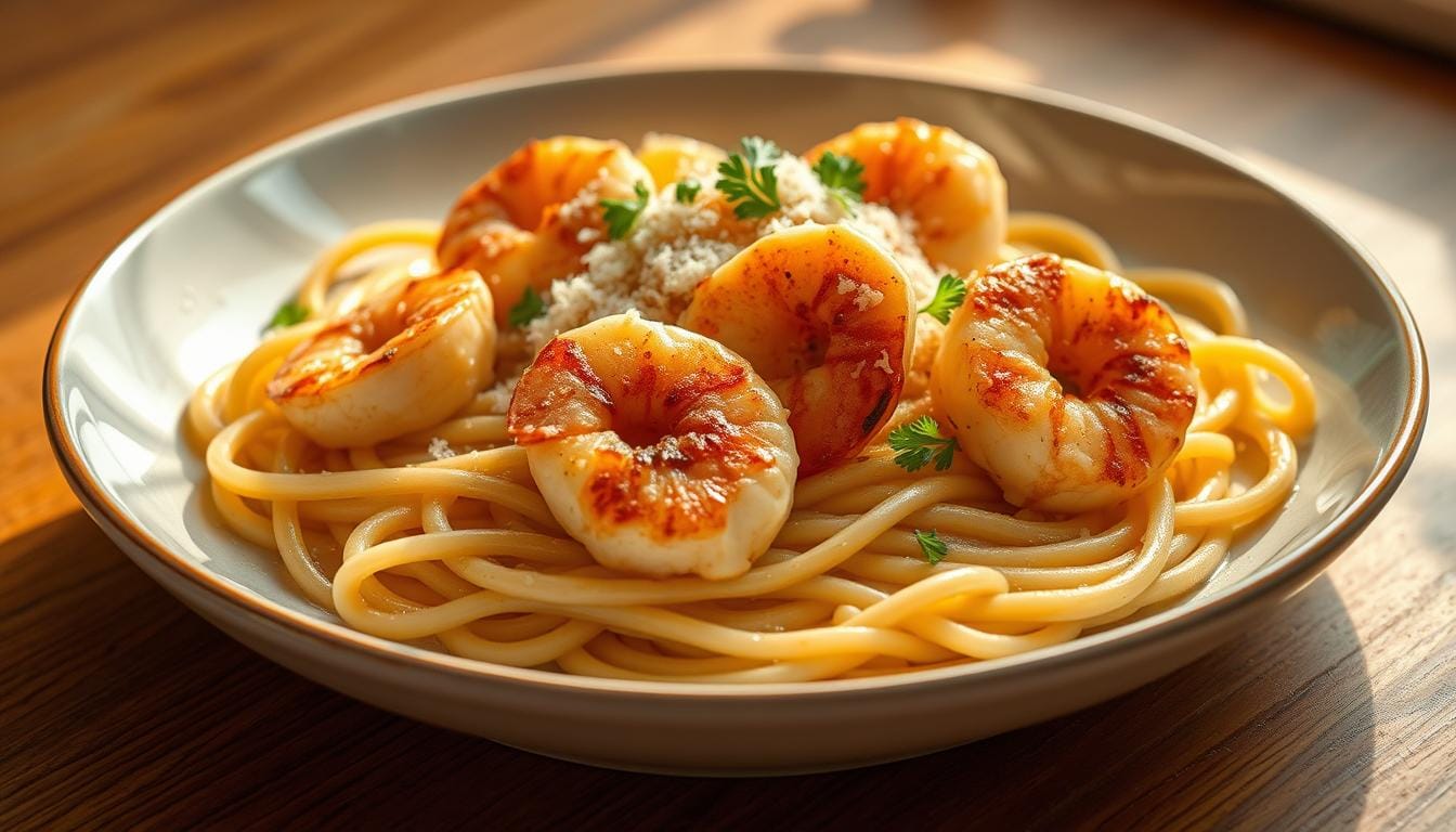 shrimp and scallops with pasta