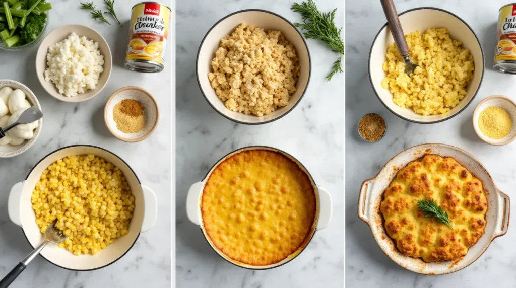 Cornbread Dressing with Cream Chicken Soup