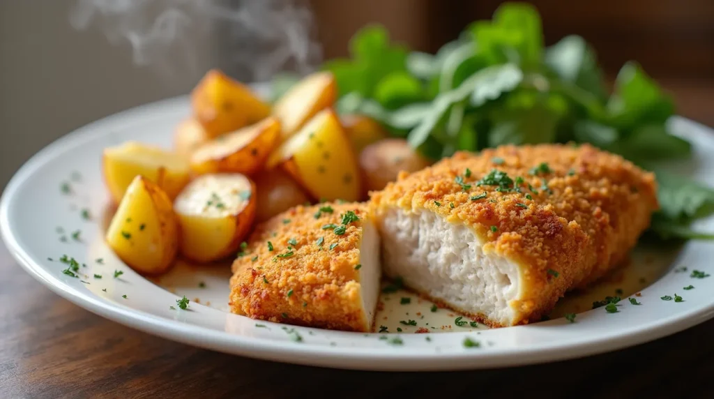 breaded chicken breast in oven