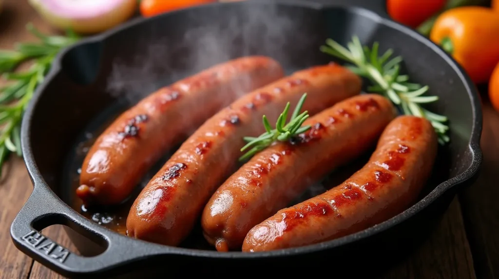 how to cook deer sausage