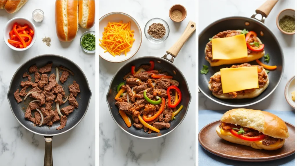 cheese steak sandwich recipe
