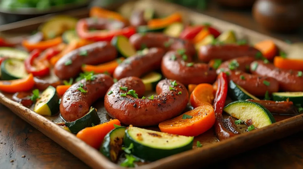 Sheet Pan Sausage and Veggies