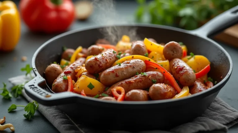 Sausage and Peppers Skillet One-Pan