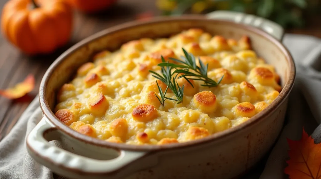 Cornbread Dressing with Cream Chicken Soup