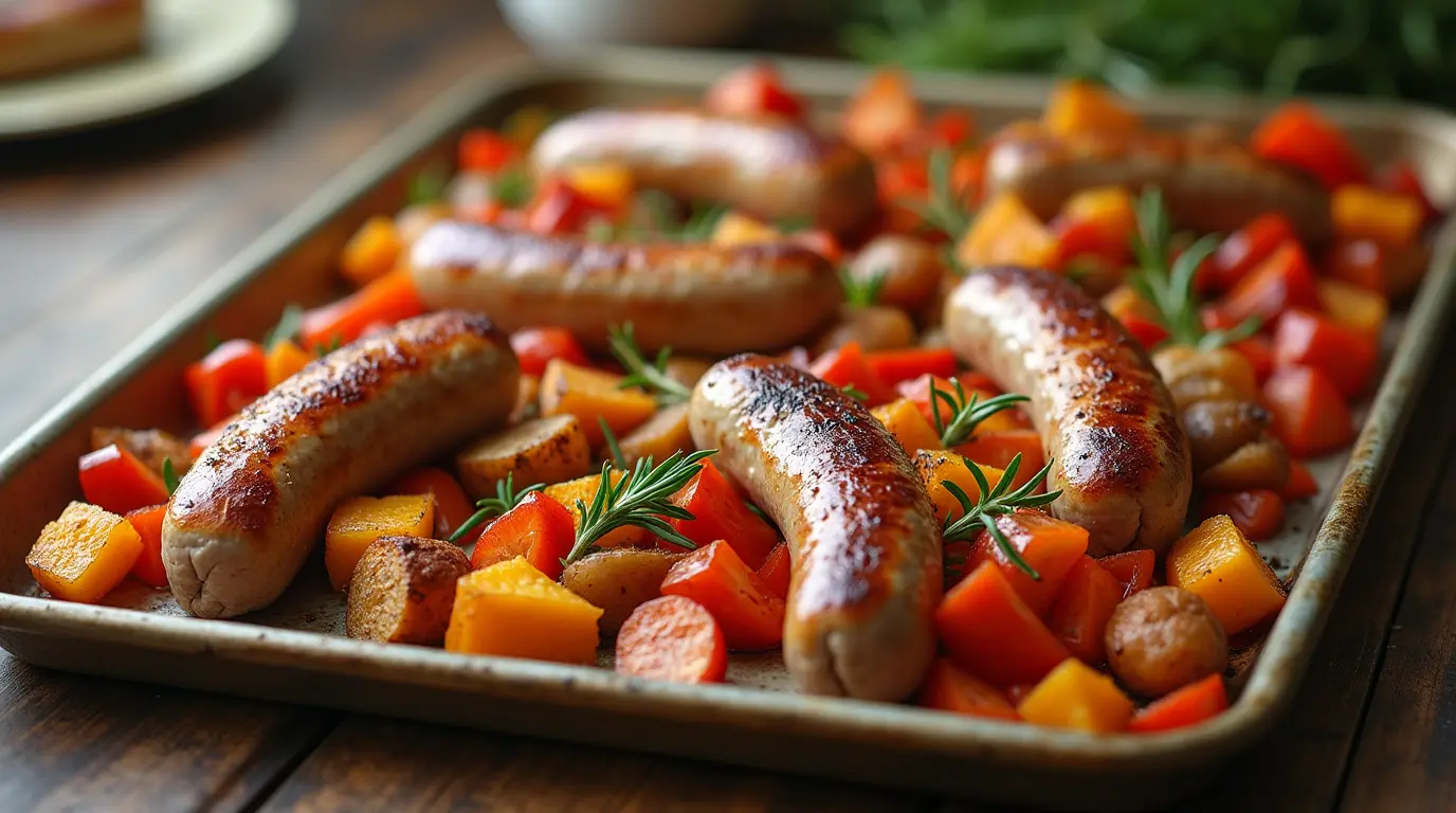 Sheet Pan Sausage and Veggies