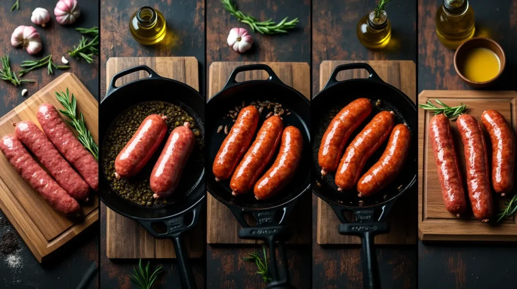 how to cook deer sausage