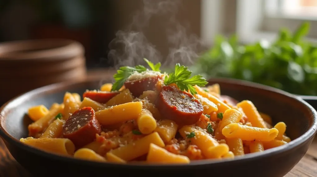 One Pot Smoked Sausage Pasta