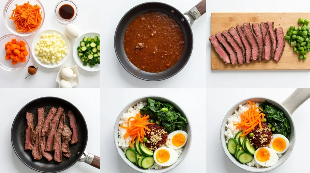 Korean BBQ Steak Rice Bowls