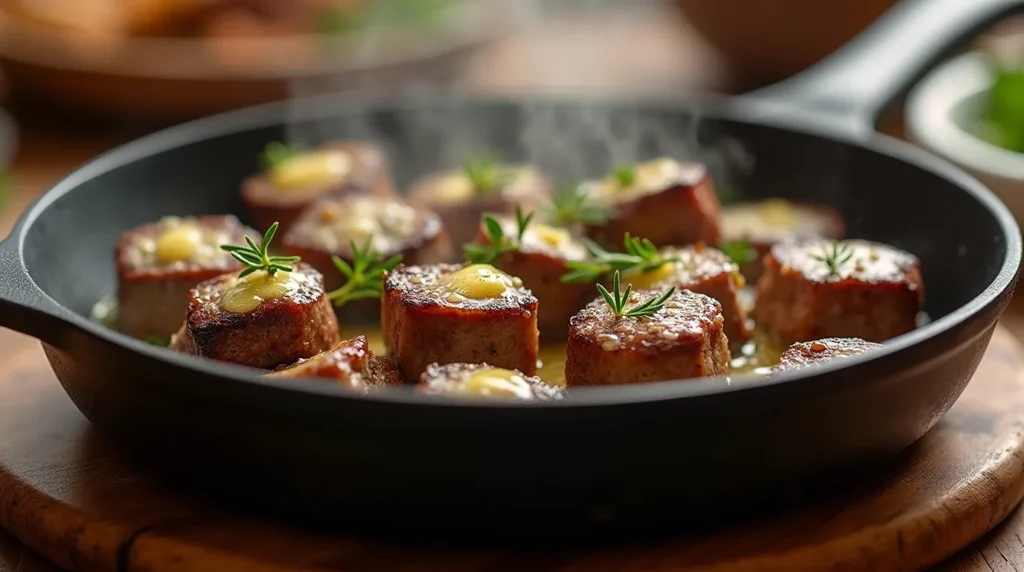 Juicy Garlic Butter Steak Bites Recipe
