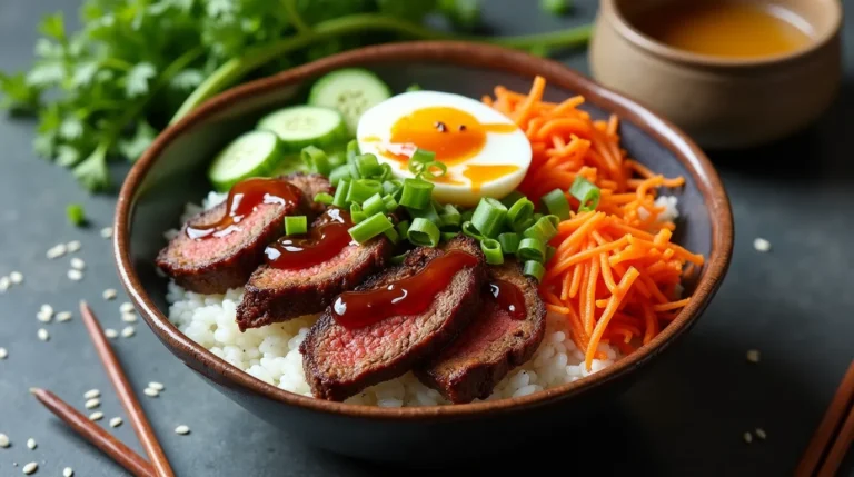 Korean BBQ Steak Rice Bowls