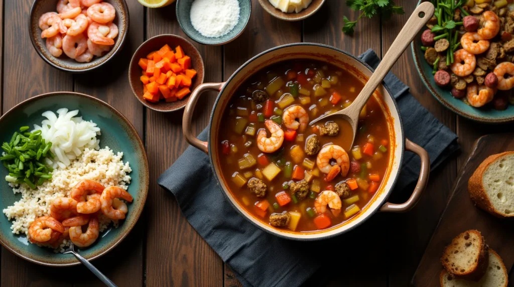 shrimp and sausage gumbo
