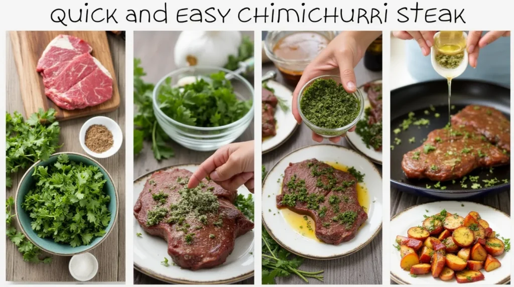Quick And Easy Chimichurri Steak