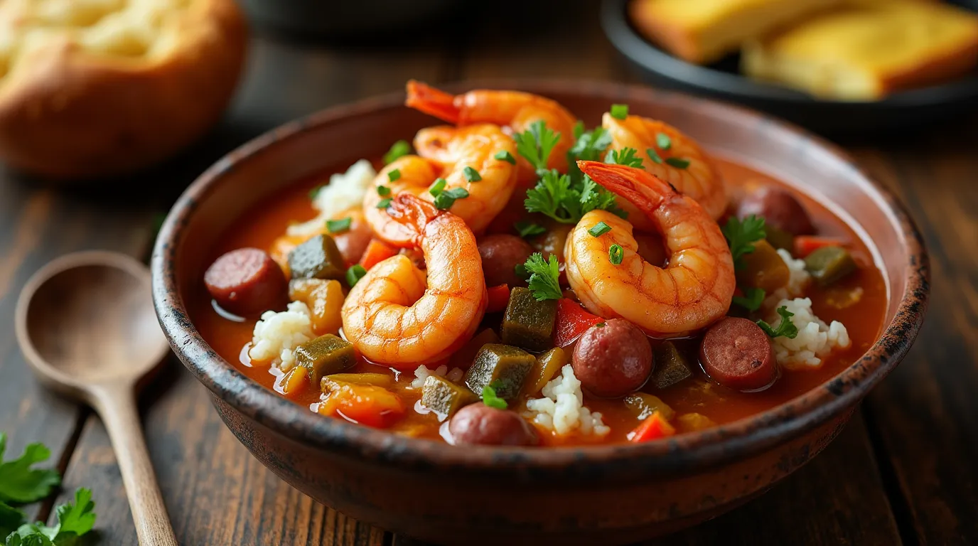 shrimp and sausage gumbo