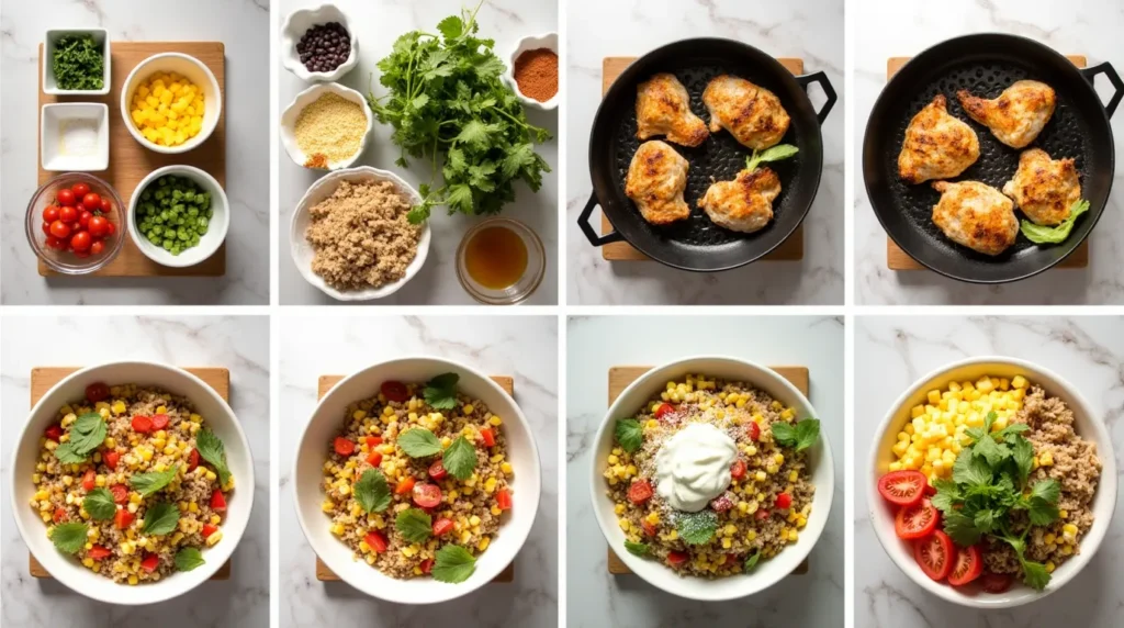 Street Corn Chicken Rice Bowl
